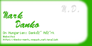 mark danko business card